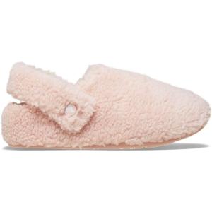 imageCrocs UnisexAdult Classic Cozzzy Slipper Fuzz Lined House Slippers for Women and MenPink Clay