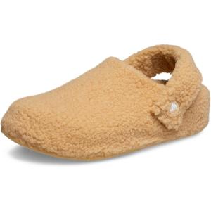 imageCrocs UnisexAdult Classic Cozzzy Slipper Fuzz Lined House Slippers for Women and MenWheat