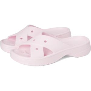 imageCrocs Womens Classic Cross Strap SandalsPink Milk
