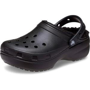 imageCrocs Womens Classic Lined Platform ClogsBlack