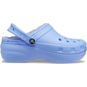 imageCrocs Womens Classic Lined Platform ClogsMoon Jelly