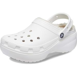imageCrocs Womens Classic Lined Platform ClogsWhite