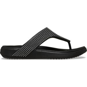 imageCrocs Womens Getaway Triangle Flip FlopsBlack Gems