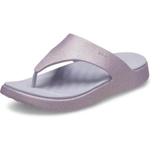 imageCrocs Womens Getaway Triangle Flip FlopsMauve Mist