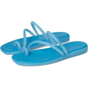 imageCrocs Womens Miami Toe Loop Sandal FlatTinted Glass