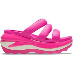 imageCrocs unisexadult Mega Crush Triple Strap SandalPink Crush
