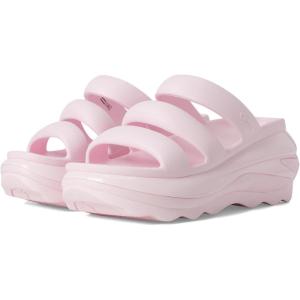 imageCrocs unisexadult Mega Crush Triple Strap SandalPink Milk