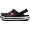 imageCrocs Kids Crocband Lightweight SlipOn ClogsBlackWhite