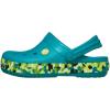 imageCrocs Kids Crocband Lightweight SlipOn ClogsGlow ConfettiTurbo Teal