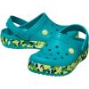 imageCrocs Kids Crocband Lightweight SlipOn ClogsGlow ConfettiTurbo Teal