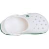 imageCrocs Kids Crocband Lightweight SlipOn ClogsWhiteGreen Ivy