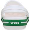 imageCrocs Kids Crocband Lightweight SlipOn ClogsWhiteGreen Ivy