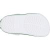 imageCrocs Kids Crocband Lightweight SlipOn ClogsWhiteGreen Ivy