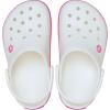 imageCrocs Kids Crocband Lightweight SlipOn ClogsWhitePink Crush