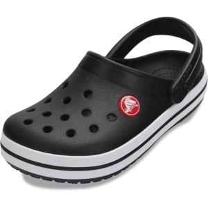imageCrocs Kids Crocband Lightweight SlipOn ClogsBlackWhite