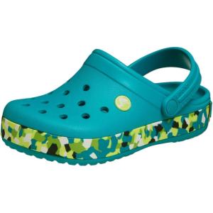 imageCrocs Kids Crocband Lightweight SlipOn ClogsGlow ConfettiTurbo Teal