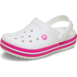 imageCrocs Kids Crocband Lightweight SlipOn ClogsWhitePink Crush