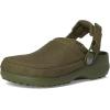 imageCrocs UnisexAdult Classic Crafted Canvas amp Suede ClogsArmy Green Suede