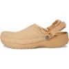 imageCrocs UnisexAdult Classic Crafted Canvas amp Suede ClogsCashew Suede
