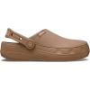 imageCrocs UnisexAdult Classic Crafted Canvas amp Suede ClogsMilk Chocolate