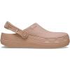 imageCrocs UnisexAdult Classic Crafted Canvas amp Suede ClogsPink Caramel