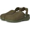 imageCrocs UnisexAdult Classic Crafted Canvas amp Suede ClogsArmy Green Suede