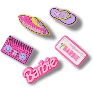 imageCrocs Jibbitz Girls Favorites Shoe Charm PacksBarbie Retro
