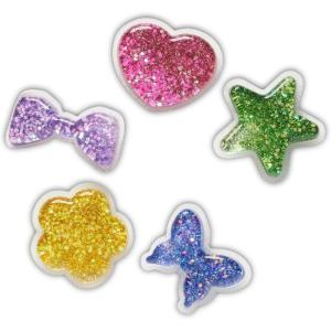 imageCrocs Jibbitz Girls Favorites Shoe Charm PacksSquishy Glitter Shapes