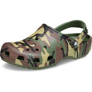 imageCrocs UnisexAdult Classic Clog  Seasonal GraphicArmy Green Camo