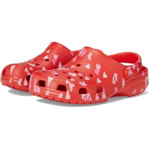 imageCrocs UnisexAdult Classic Clog  Seasonal GraphicCherry RedHearts  Butterflies