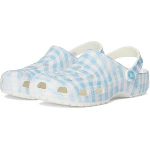 imageCrocs UnisexAdult Classic Clog  Seasonal GraphicWhiteBlue 1