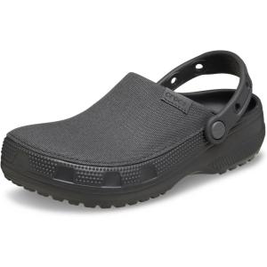 imageCrocs UnisexAdult Classic Crafted Canvas amp Suede ClogsBlack Sand