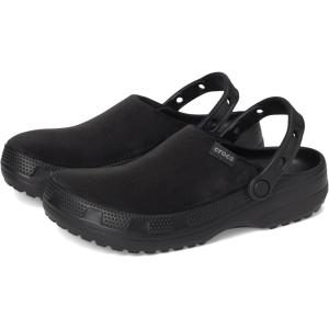 imageCrocs UnisexAdult Classic Crafted Canvas amp Suede ClogsBlack Velvet
