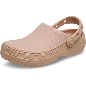 imageCrocs UnisexAdult Classic Crafted Canvas amp Suede ClogsPink Caramel