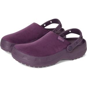 imageCrocs UnisexAdult Classic Crafted Canvas amp Suede ClogsPlush Plum Velvet