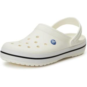imageCrocs UnisexAdult Crocband ClogWhiteBlack