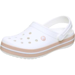 imageCrocs UnisexAdult Crocband ClogWhitePink Caramel