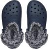 imageCrocs UnisexAdult Classic Fleece Lined Clogs Fuzzy Slippers for Women and MenNavy