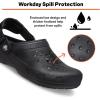 imageCrocs UnisexAdult Classic Work Clogs Slip Resistant ShoesDark Cocoa