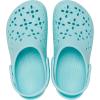imageCrocs UnisexChild Classic Clogs with Floral Cut Out Design Kids and Toddler ShoesAquamarine
