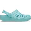 imageCrocs UnisexChild Classic Clogs with Floral Cut Out Design Kids and Toddler ShoesAquamarine