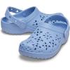 imageCrocs UnisexChild Classic Clogs with Floral Cut Out Design Kids and Toddler ShoesBlue Haze