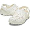 imageCrocs UnisexChild Classic Clogs with Floral Cut Out Design Kids and Toddler ShoesChalk