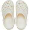imageCrocs UnisexChild Classic Clogs with Floral Cut Out Design Kids and Toddler ShoesChalk