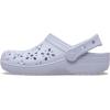 imageCrocs UnisexChild Classic Clogs with Floral Cut Out Design Kids and Toddler ShoesPurple Moon