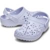 imageCrocs UnisexChild Classic Clogs with Floral Cut Out Design Kids and Toddler ShoesPurple Moon