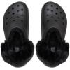 imageCrocs Womens Classic Platform FuzzLined Clogs Fuzzy Slippers Black 5