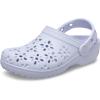 imageCrocs UnisexChild Classic Clogs with Floral Cut Out Design Kids and Toddler ShoesPurple Moon