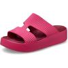 imageCrocs Womens Getaway Platform HStrap Sandals Wedge for WomenDragon Fruit
