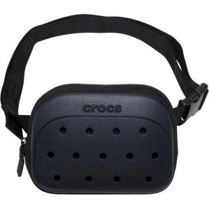 imageCrocs Classic Belt Waist Bag Customizable Fanny Pack Personalize with Jibbitz Charms Powder Pink One SizeBlack